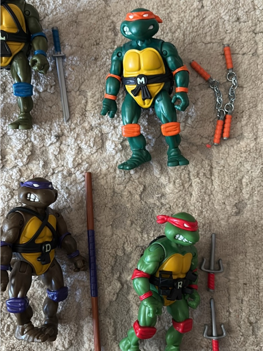 Teenage Mutant Ninja Turtles Action Figures Set of 4 - Picture 2 of 5